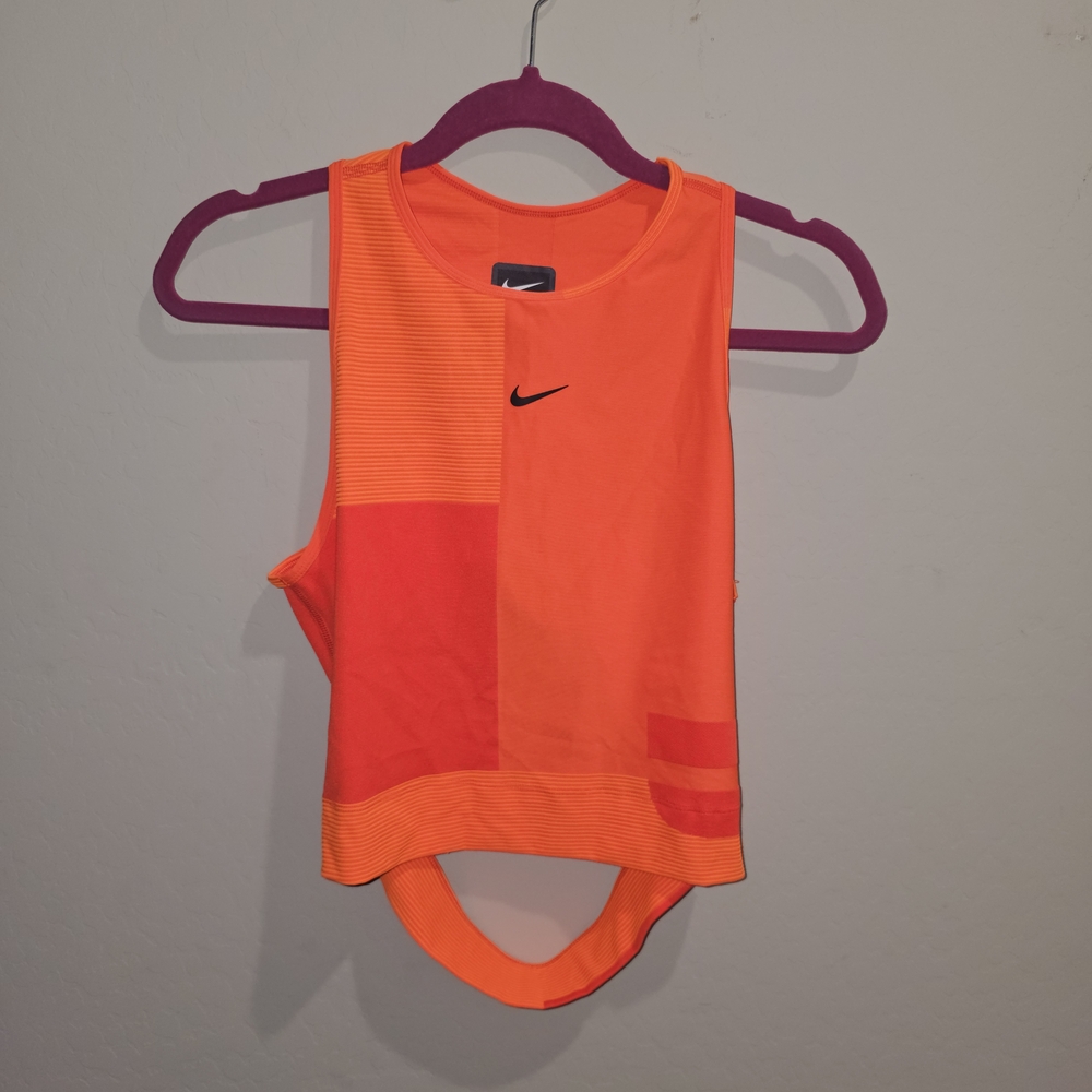 Nike Orange Sleeveless Top